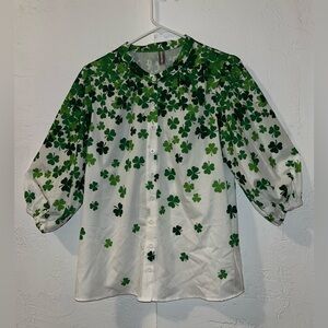 Saint Patrick’s Day Shamrock Blouse